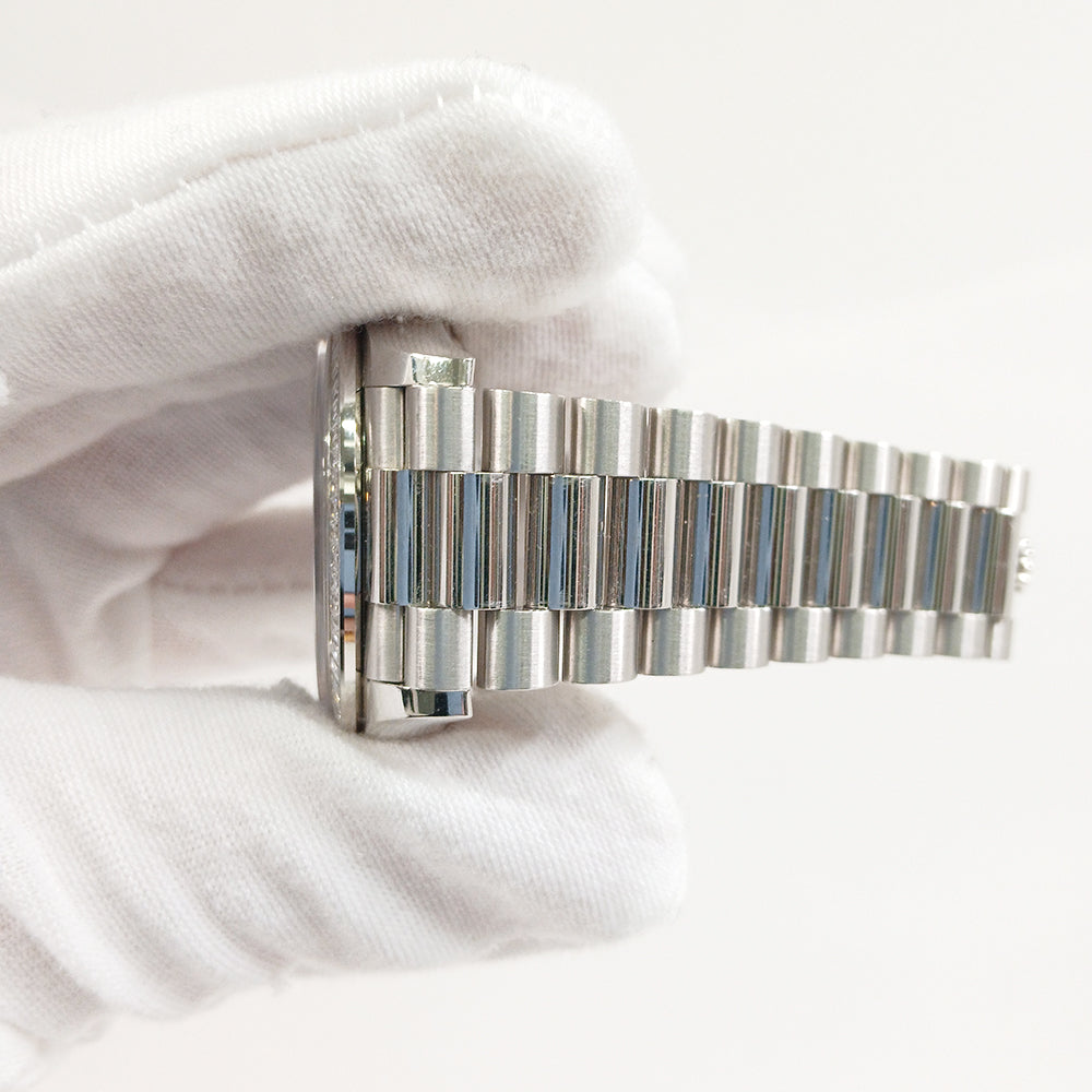 Day-Date President 36mm Platinum Baguette Diamond Bezel 128396TBR