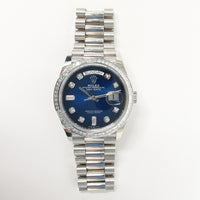 Day-Date President 36mm Platinum Baguette Diamond Bezel 128396TBR