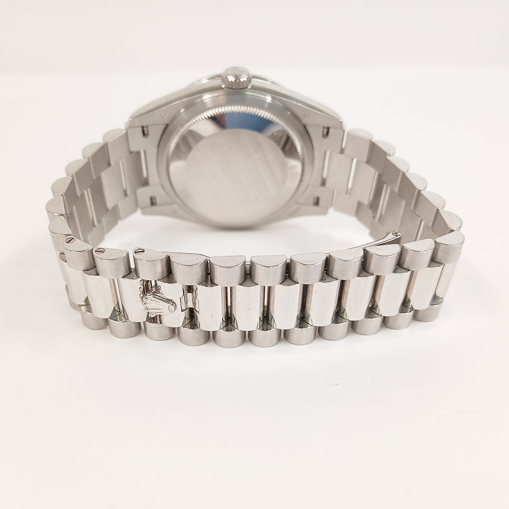 Day-Date President 36mm Platinum Baguette Diamond Bezel 128396TBR