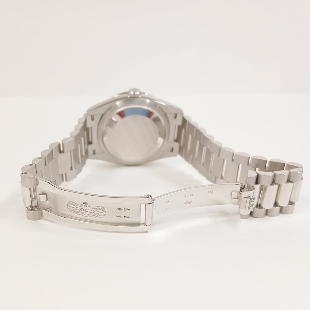 Day-Date President 36mm Platinum Baguette Diamond Bezel 128396TBR