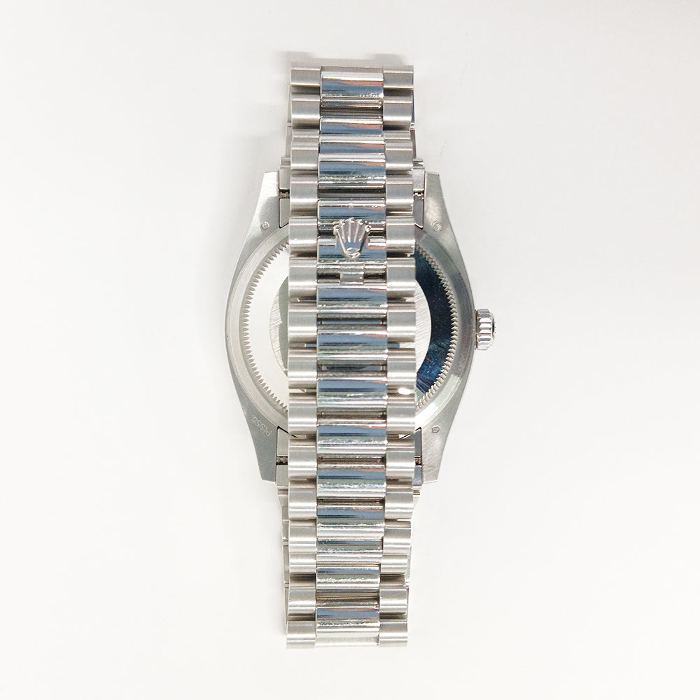 Day-Date President 36mm Platinum Baguette Diamond Bezel 128396TBR