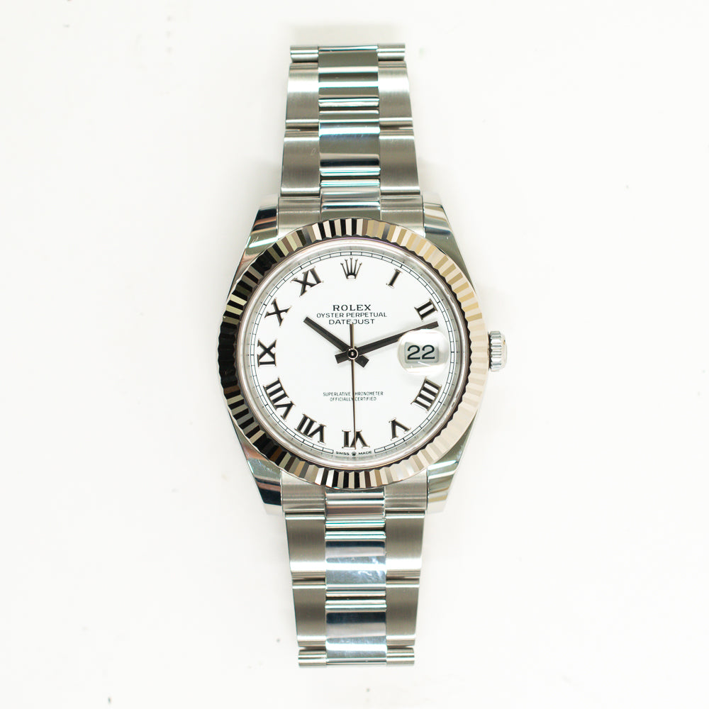 Datejust 41mm Steel and White Gold 126334