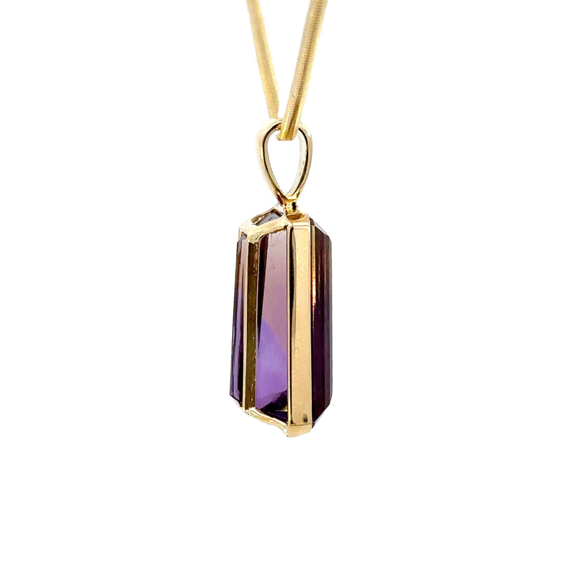 14k Yellow Gold & Ametrine Pendant