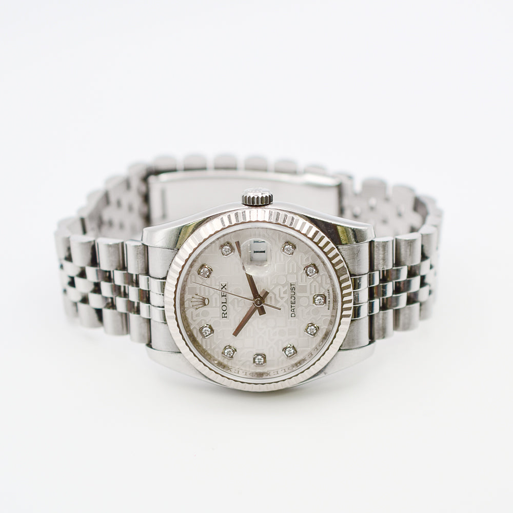 Datejust 36mm Steel and White Gold 116234