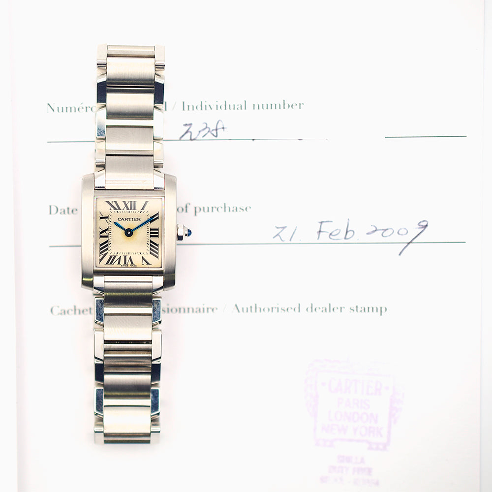 Tank Française Quartz Stainless Steel - 25mm x 20mm WE110004