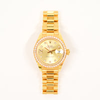 Datejust 28mm Diamond Bezel Yellow Gold 279138RBR