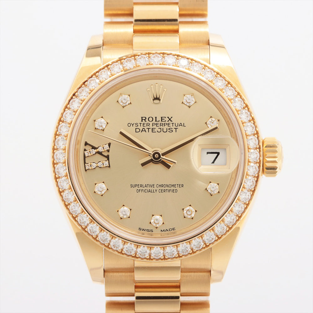 Datejust 28mm Diamond Bezel Yellow Gold 279138RBR