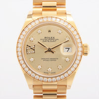 Datejust 28mm Diamond Bezel Yellow Gold 279138RBR