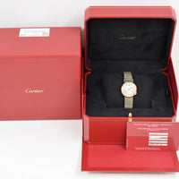 Ballon Blanc de Cartier Quartz 26mm Diamond Bezel Rose Gold WJBL0006