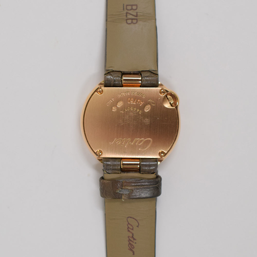 Ballon Blanc de Cartier Quartz 26mm Diamond Bezel Rose Gold WJBL0006