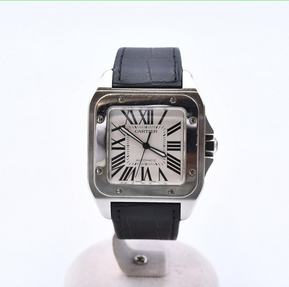 Santos 100 Large Steel - 51.1mm x 41.3mm W20073X8