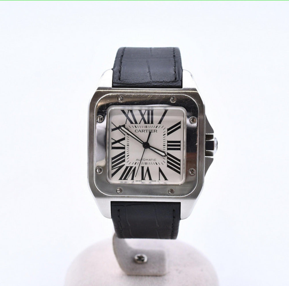 Santos 100 Large Steel - 51.1mm x 41.3mm W20073X8