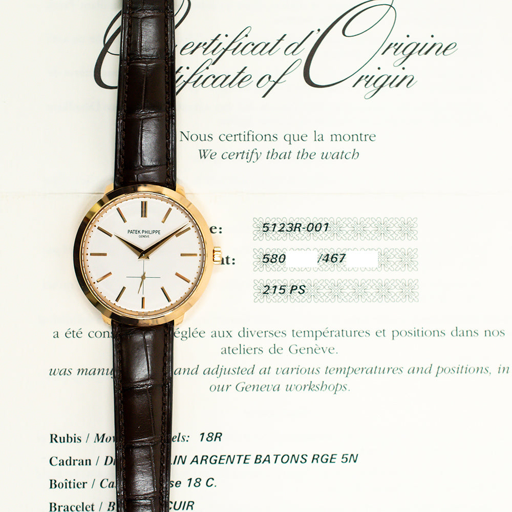 Calatrava 38mm Rose Gold 5123R-001