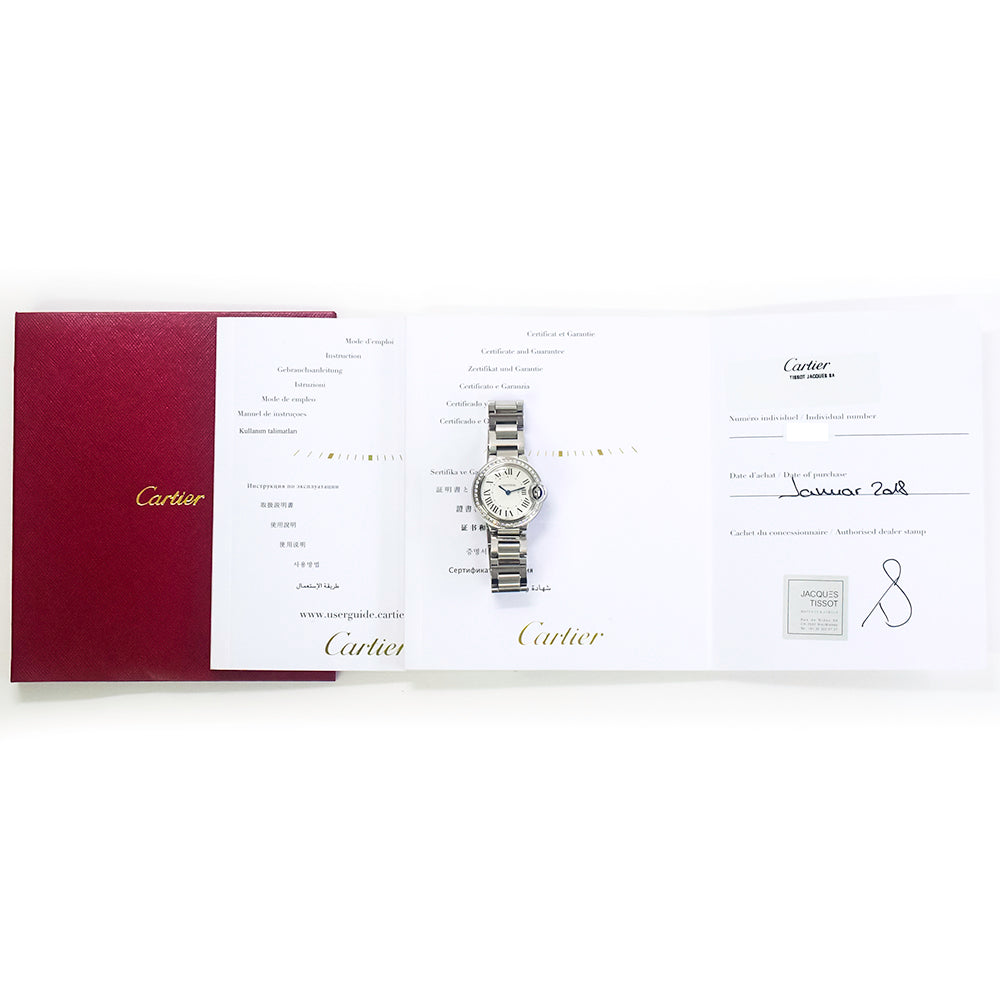 Ballon Bleu Small 28mm Diamond Bezel Steel W4BB0015