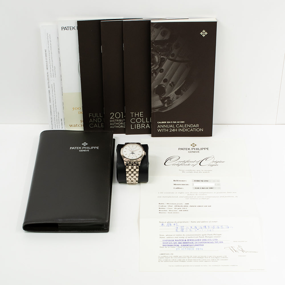 Complications Annual Calendar Moon Phases Day-Date 38.5mm White Gold 5396/1G-010