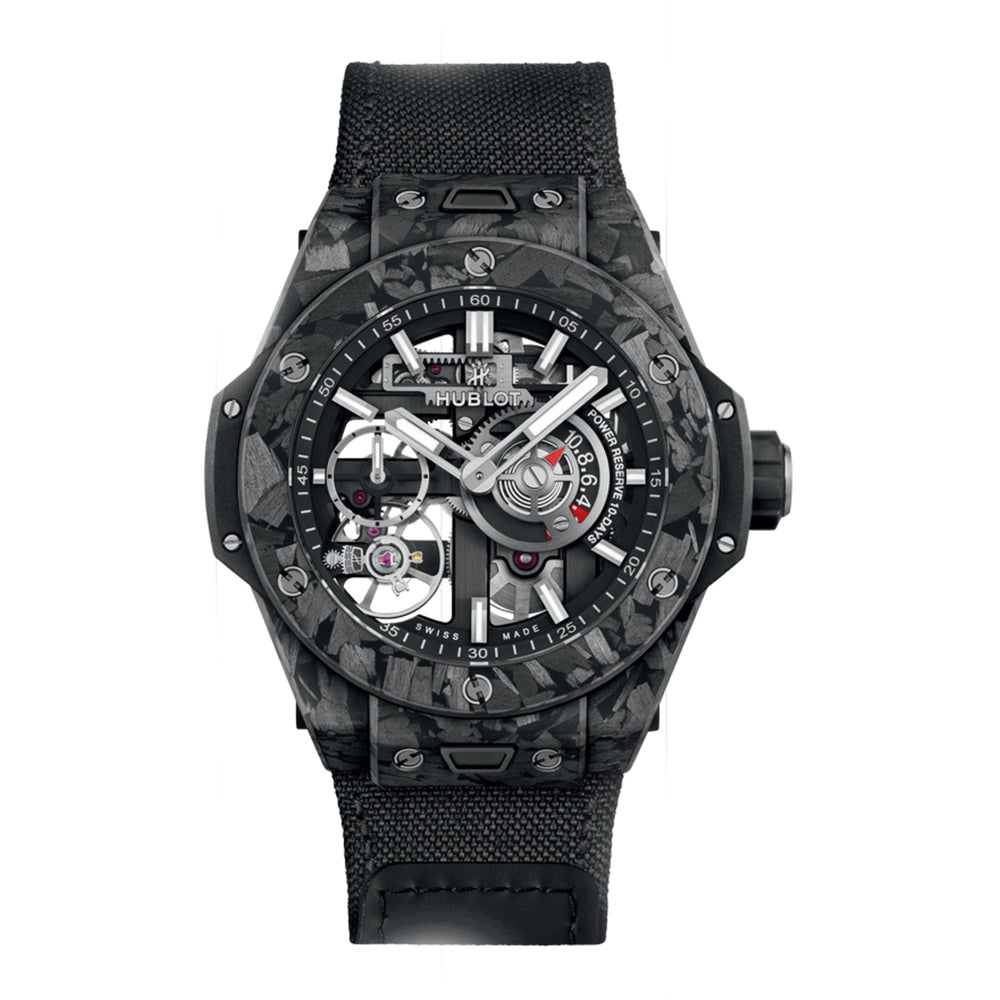 Big Bang 42mm Meca-10 Frosted Carbon Manual winding 444.QN.1170.NR