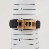 Daytona Rose Gold Black Ceramic Bezel with Rubber Strap 116515LN