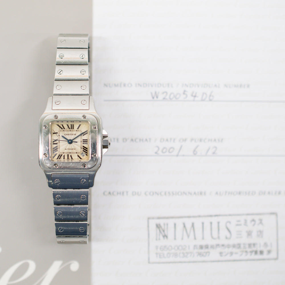 Santos Galbée 24mm Automatic Stainless Steel Ladies  W20054D6