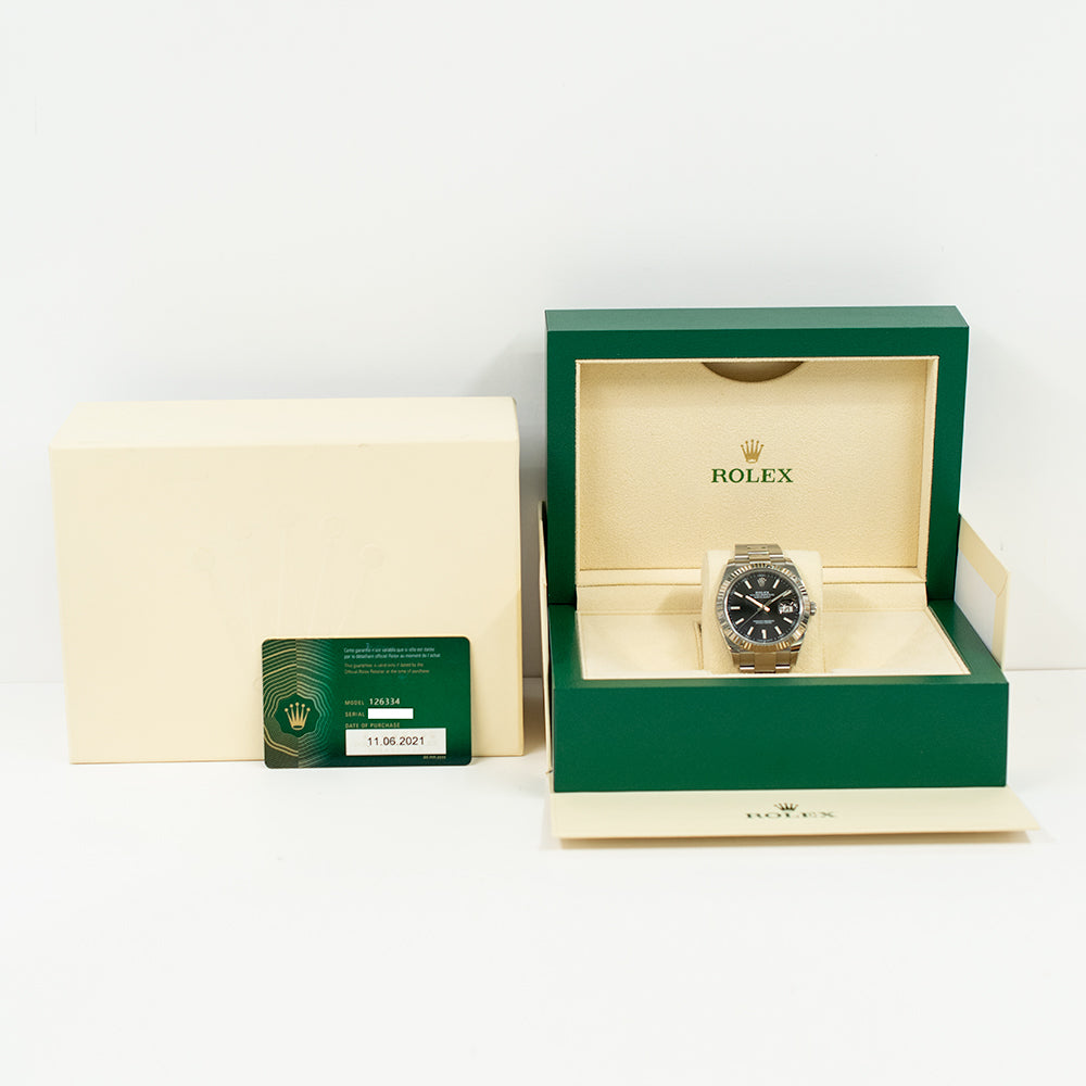 Datejust 41mm Steel and White Gold 126334
