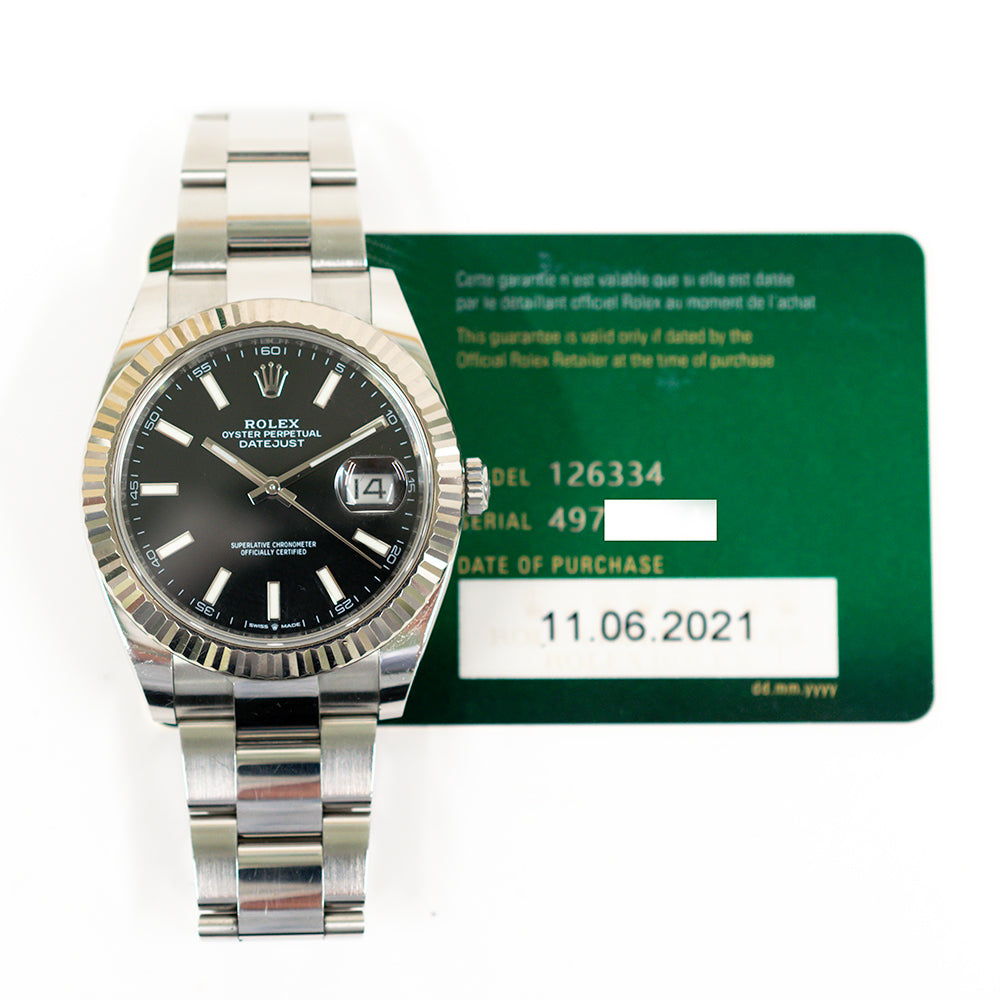 Datejust 41mm Steel and White Gold 126334