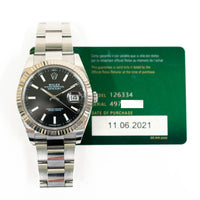 Datejust 41mm Steel and White Gold 126334