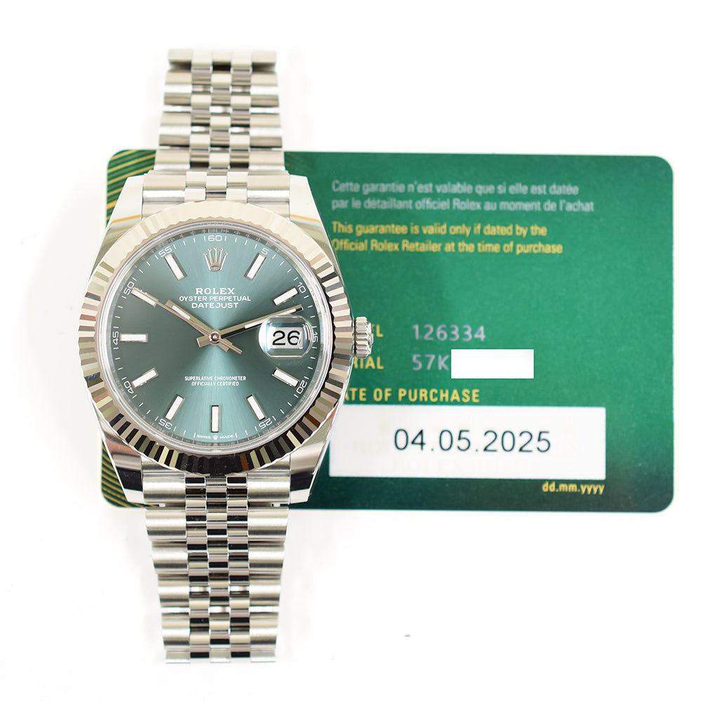 Datejust 41mm Steel and White Gold 126334