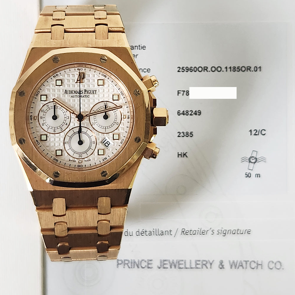Royal Oak Chronograph 39mm Rose Gold 25960OR.00.1185OR.01
