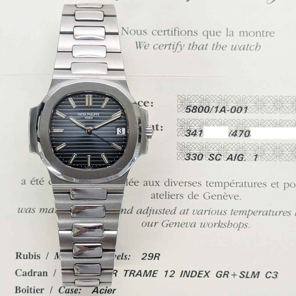 Nautilus 38mm Steel 5800/1A-001