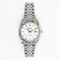 Datejust 41mm Steel and White Gold 126334