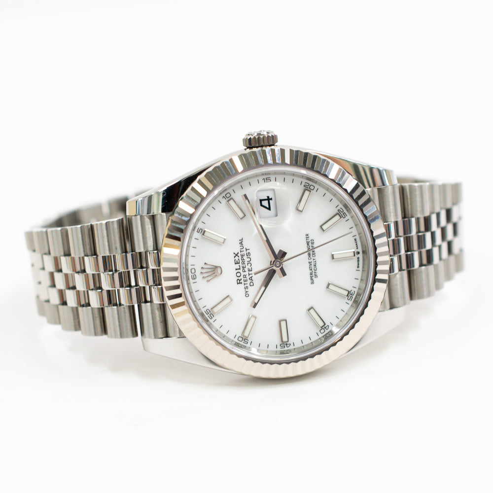 Datejust 41mm Steel and White Gold 126334