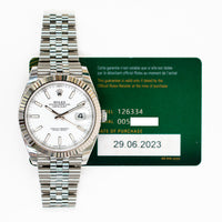 Datejust 41mm Steel and White Gold 126334