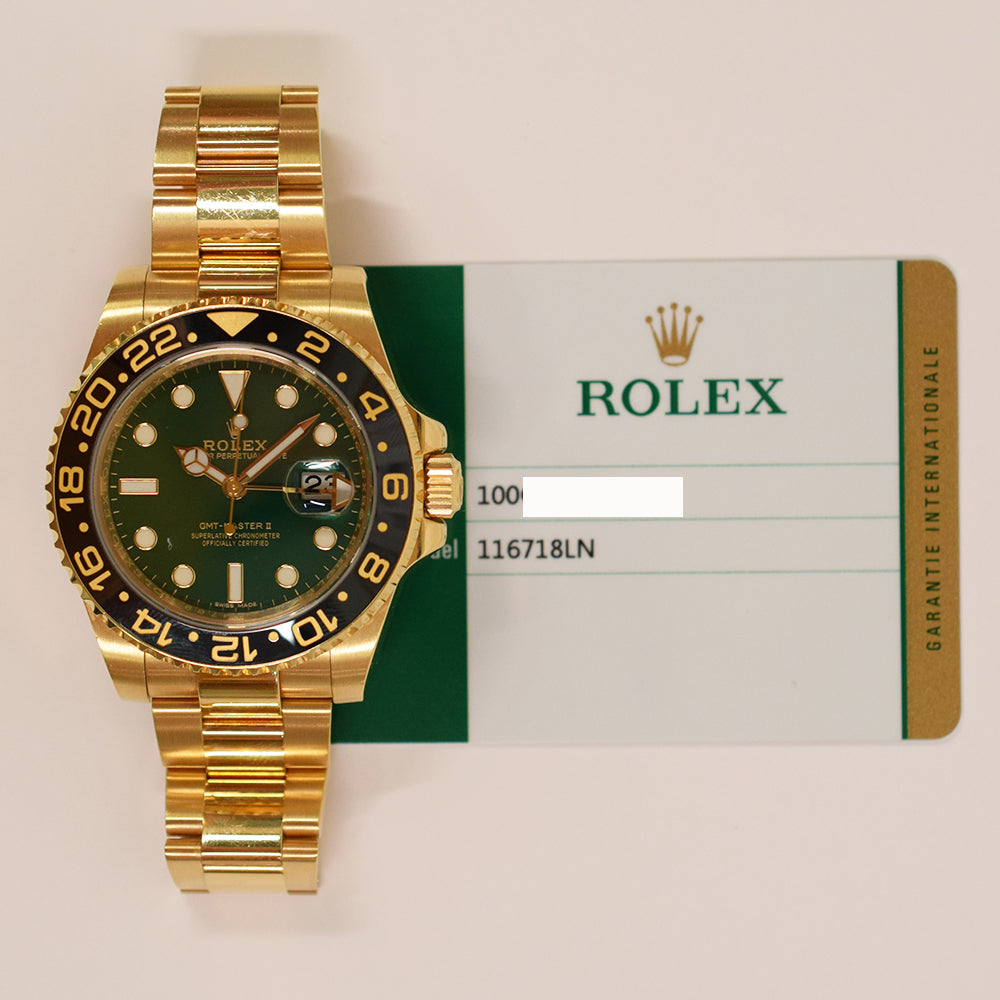 GMT-Master II Yellow Gold 116718LN