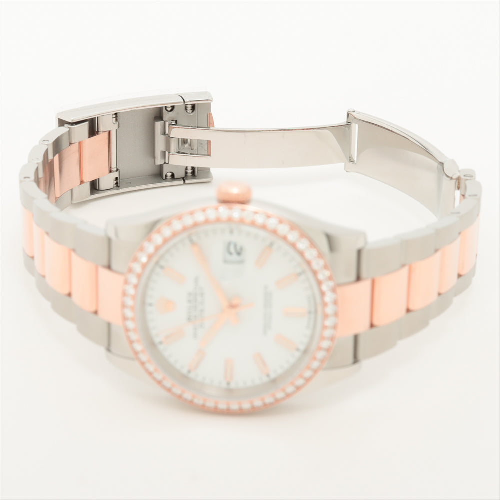 Datejust 36mm Diamond Bezel Steel and Rose Gold 126281RBR