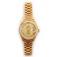 Lady Datejust 26mm Diamond Bezel Yellow Gold 69268