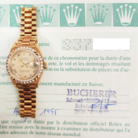 Lady Datejust 26mm Diamond Bezel Yellow Gold 69268