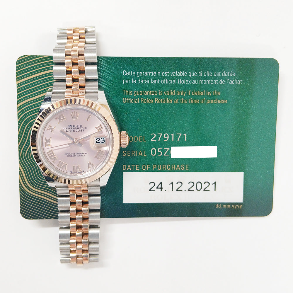 Lady Datejust 28mm Steel and Rose Gold 279171