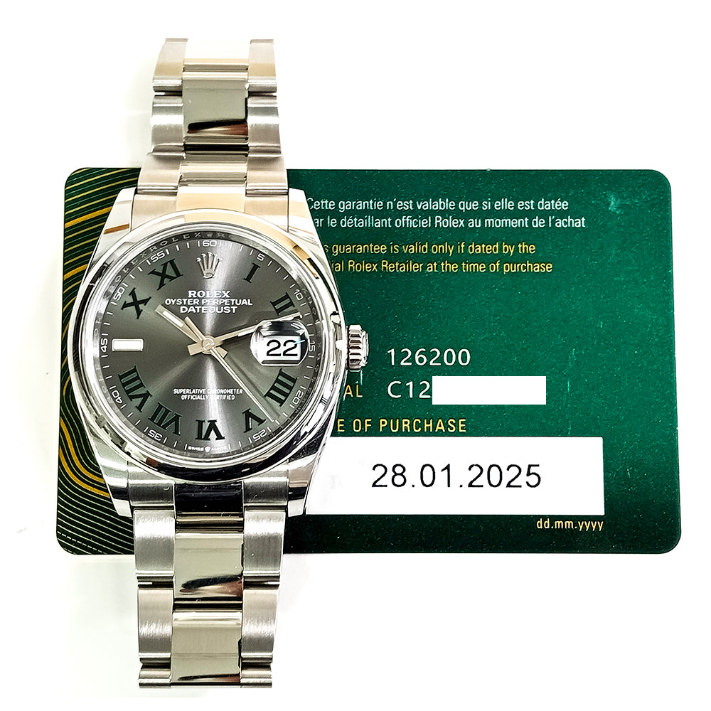 Datejust 36mm Domed Bezel Steel 126200
