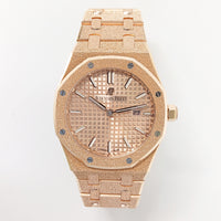 Royal Oak Frosted Quartz 33mm Rose Gold  67653OR.GG.1230OR.02