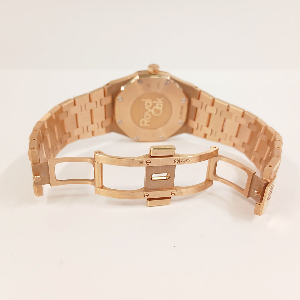 Royal Oak Frosted Quartz 33mm Rose Gold  67653OR.GG.1230OR.02
