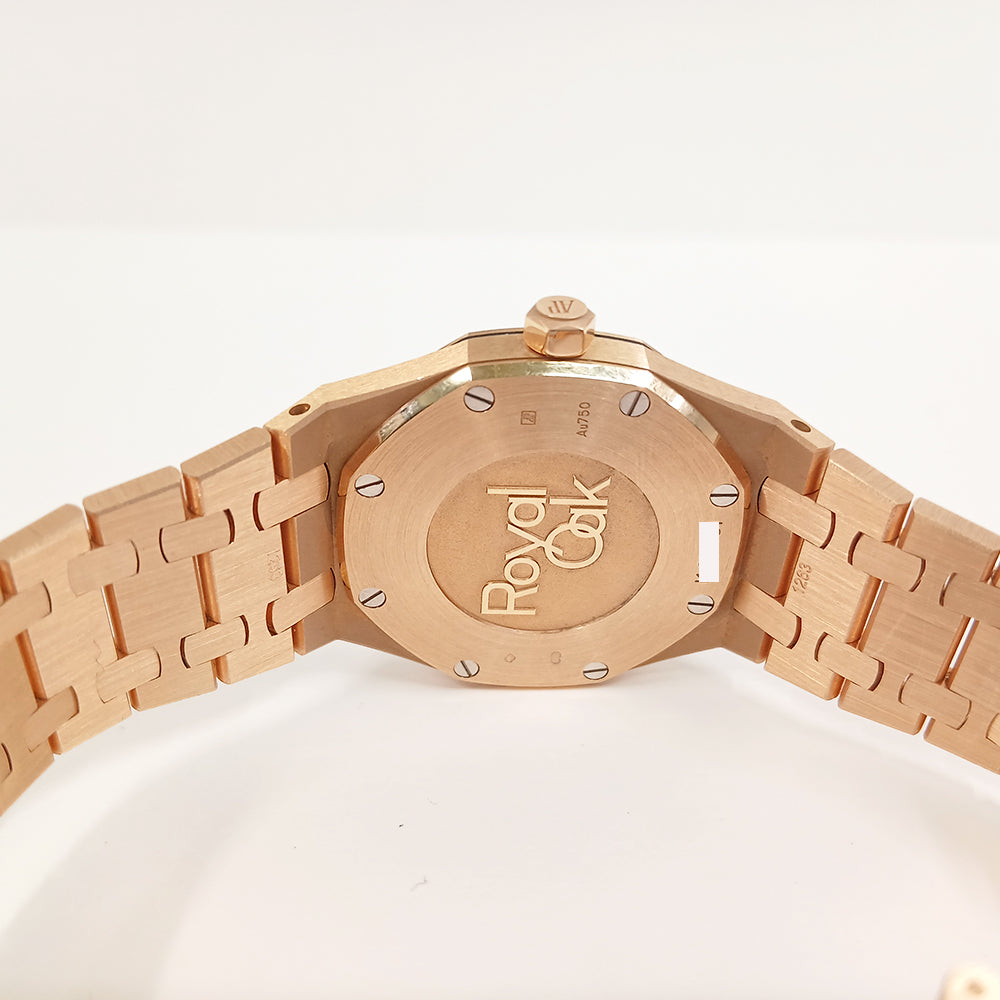 Royal Oak Frosted Quartz 33mm Rose Gold  67653OR.GG.1230OR.02