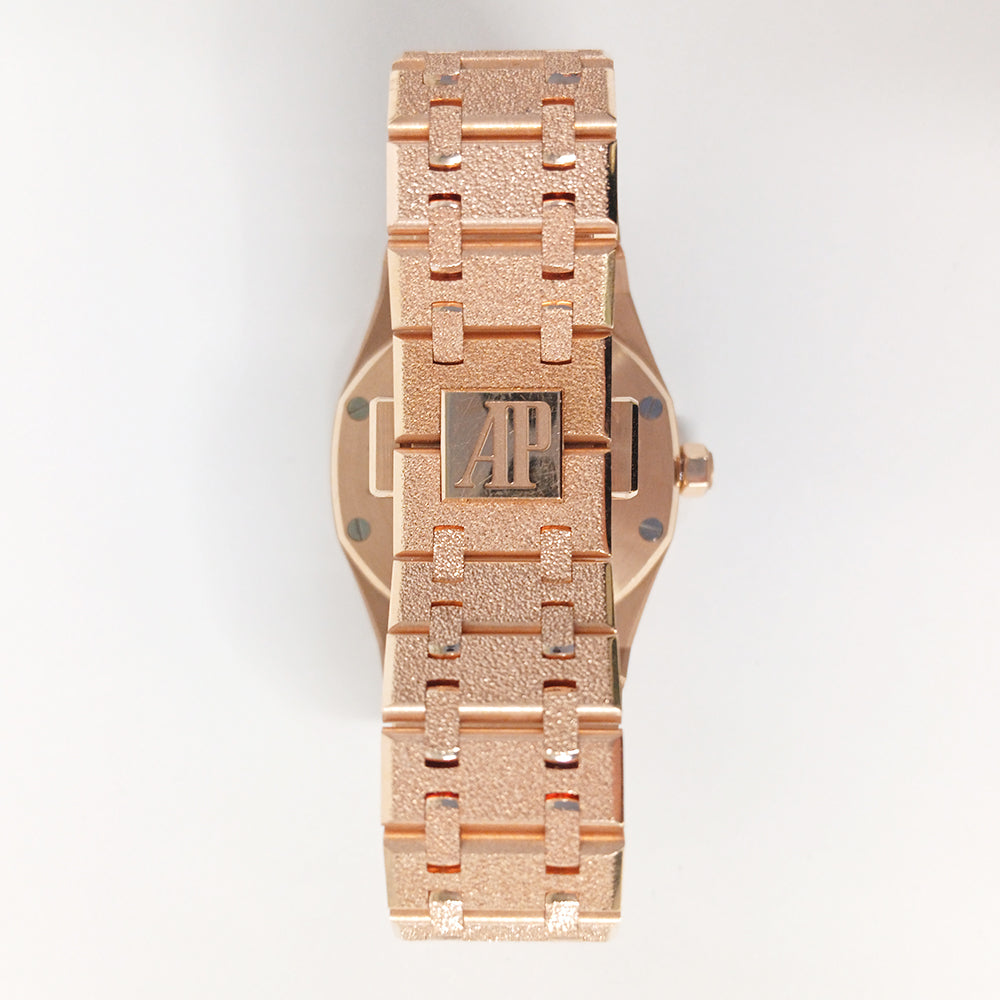 Royal Oak Frosted Quartz 33mm Rose Gold  67653OR.GG.1230OR.02