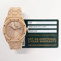Royal Oak Frosted Quartz 33mm Rose Gold  67653OR.GG.1230OR.02