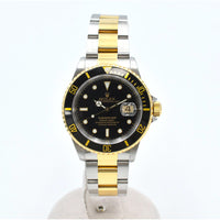 Submariner Date 40mm Black Bezel Steel and Yellow Gold 16613