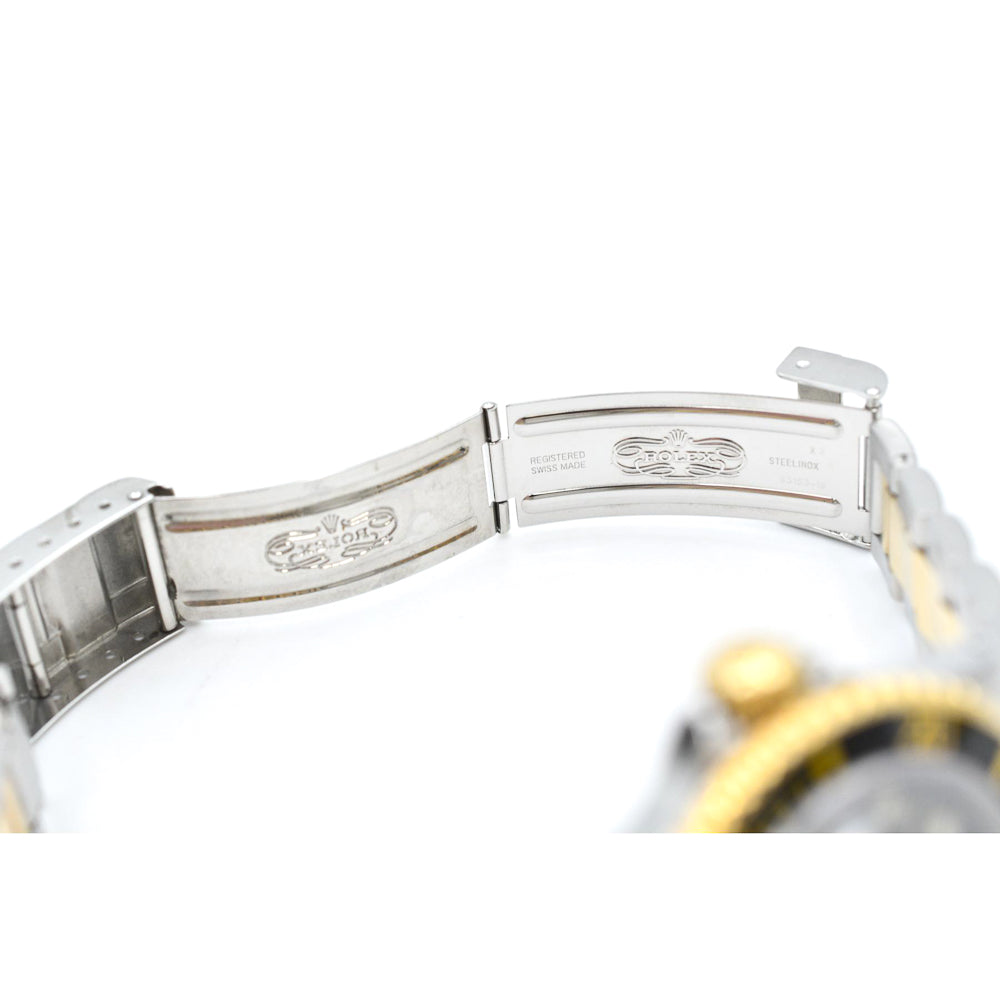 Submariner Date 40mm Black Bezel Steel and Yellow Gold 16613