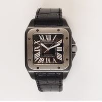 Santos 100 Automatic 38mm Titanium and PVD Steel  W2020010