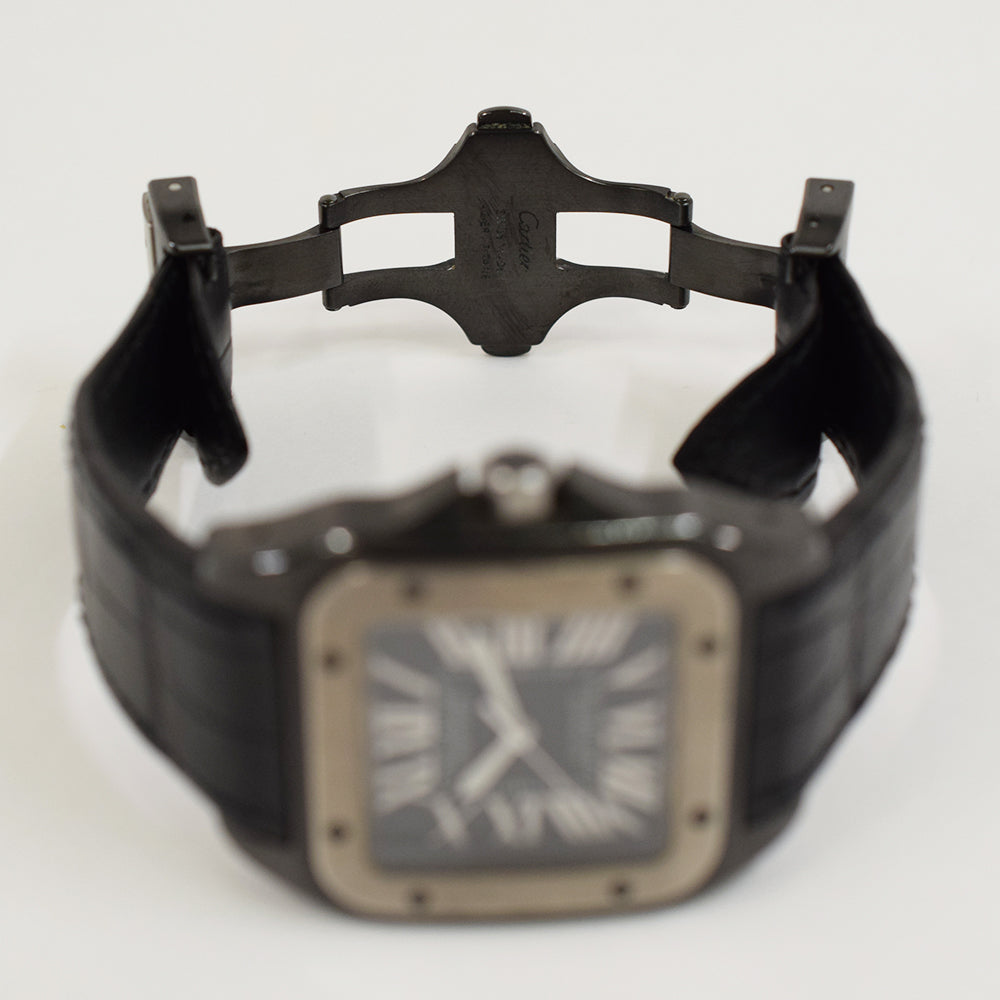 Santos 100 Automatic 38mm Titanium and PVD Steel  W2020010