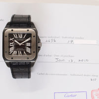 Santos 100 Automatic 38mm Titanium and PVD Steel  W2020010