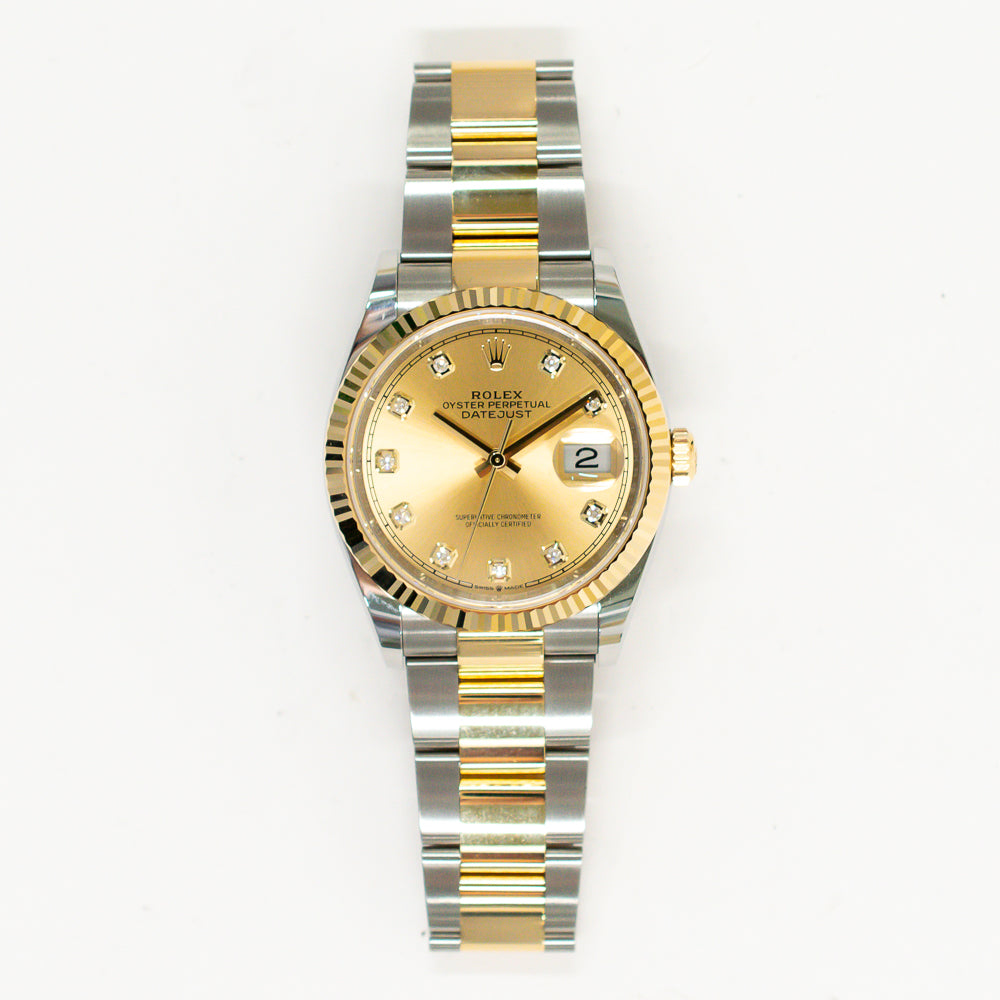 Datejust 36mm Steel and Yellow Gold 126233G