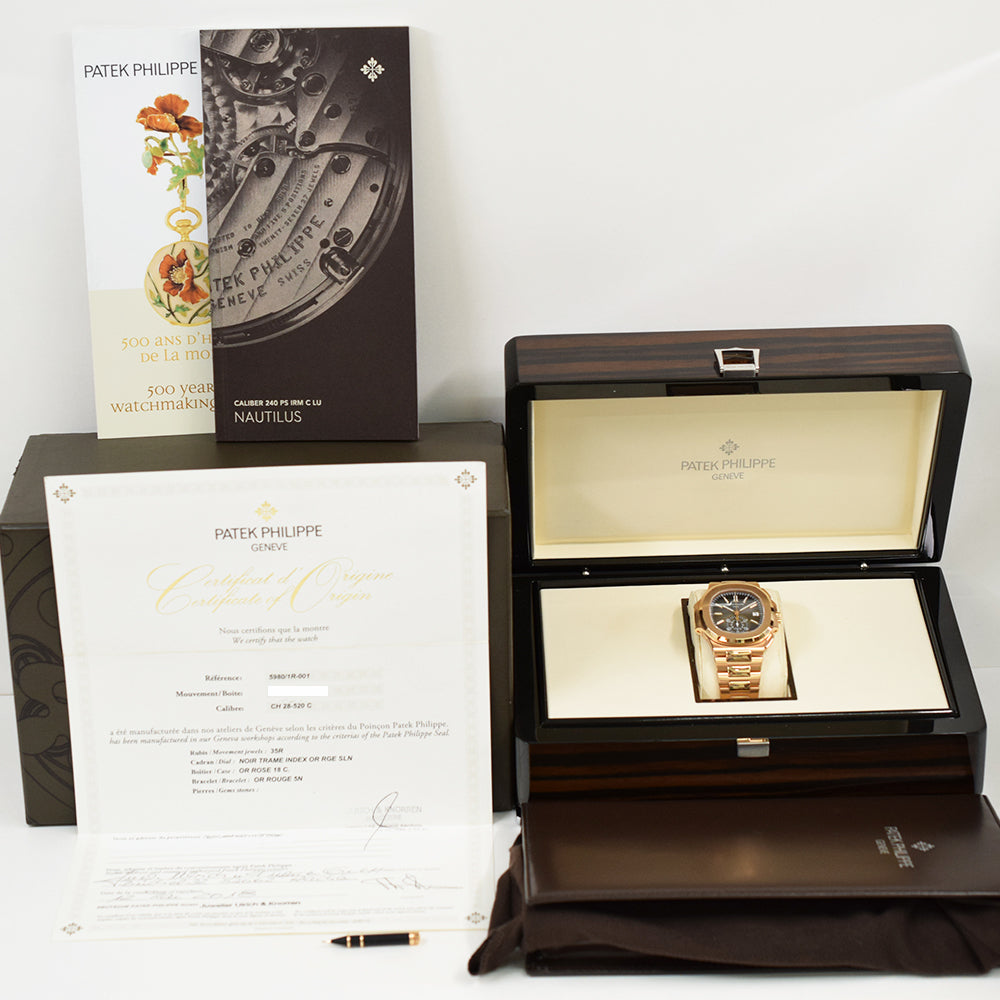 Nautilus 40.5mm Chronograph Rose Gold 5980/1R-001