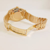 Day-Date President 40mm Onyx  Baguette Diamond Dial Yellow Gold 228238A